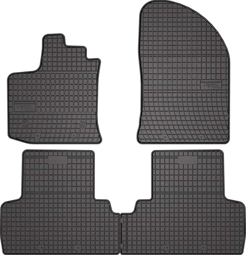 Rubber car mats for Dacia Lodgy 2012-> 4pcs Frogum