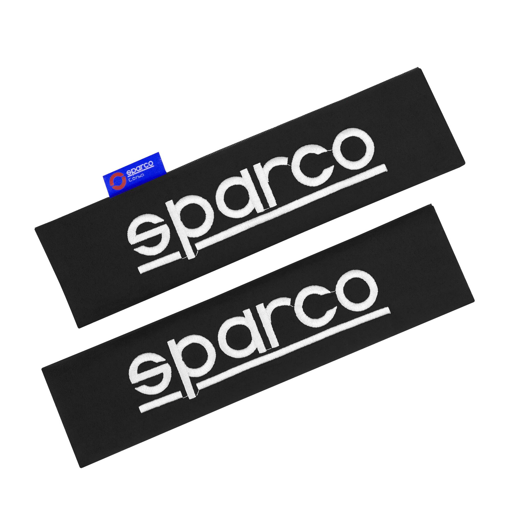 Seat belt pads 2pcs black Sparco