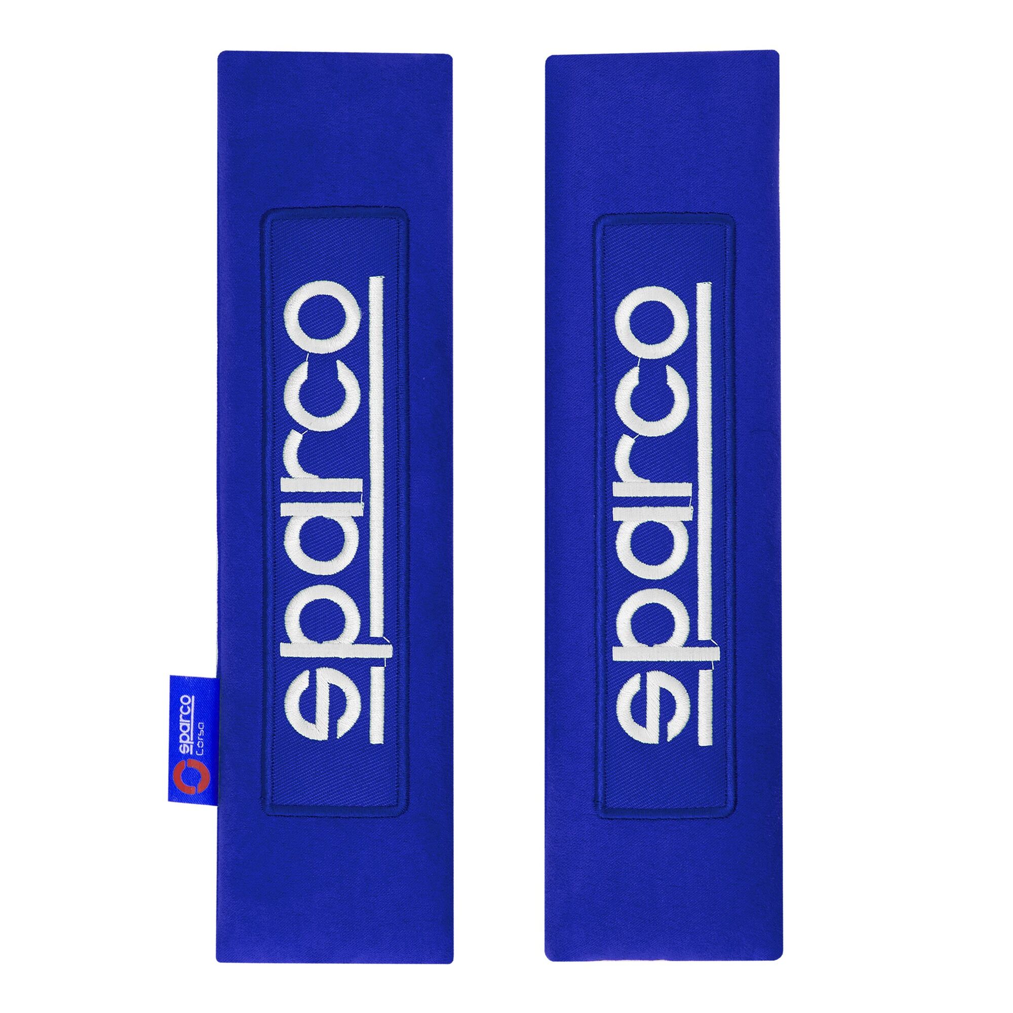 Seat belt pads 2pcs blue Sparco