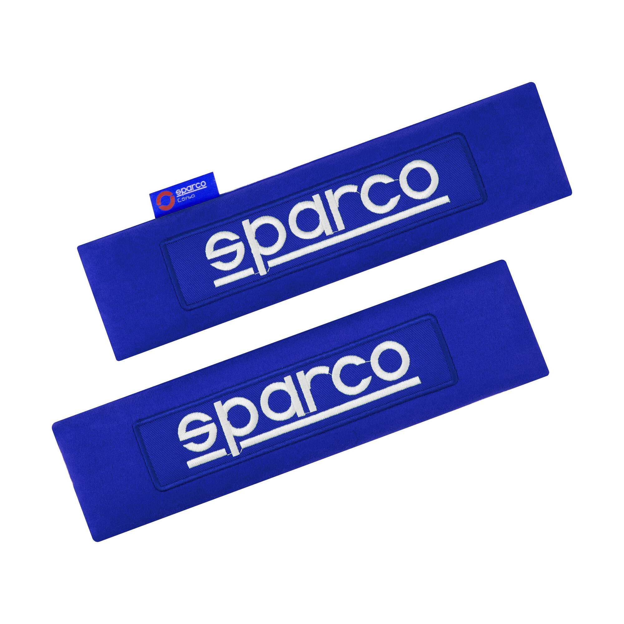 Seat belt pads 2pcs blue Sparco