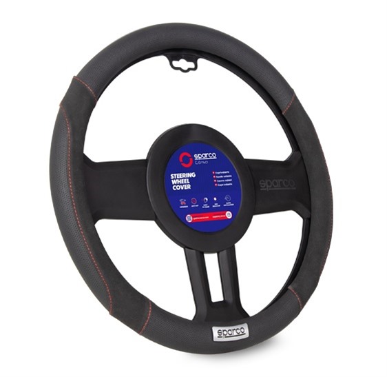 Steering Wheel Cover Suede black 1 pieces Sparco 
