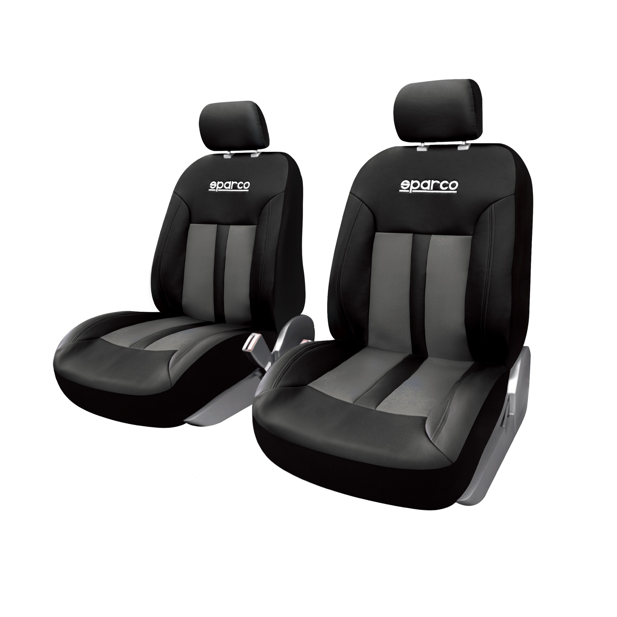 Seat Cover grey black 2 pieces Sparco 