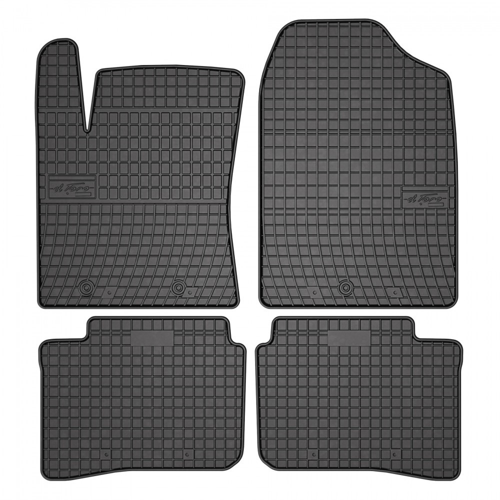 Rubber car mats for Hyundai i10 2019-> 4pcs Frogum