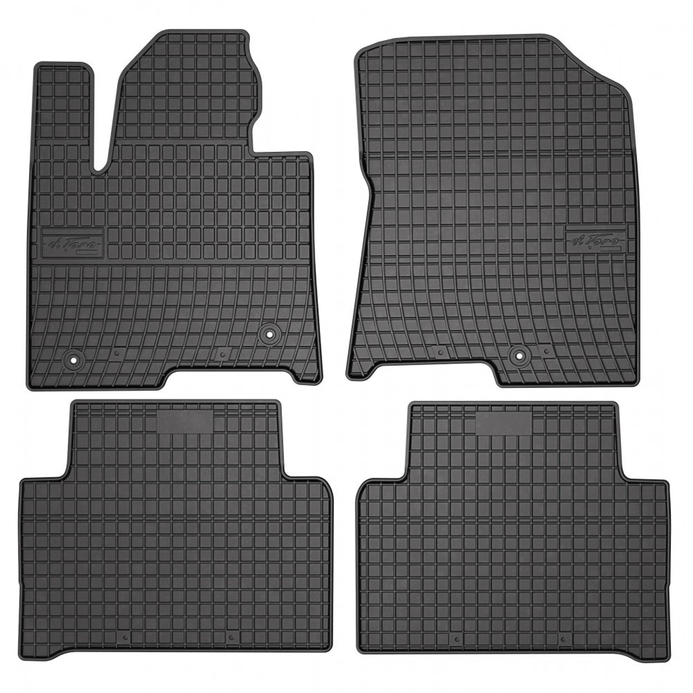 Rubber car mats for Kia Sorento Hybrid 2020-> 4pcs Frogum