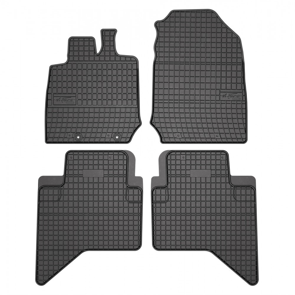 Rubber car mats for Isuzu D-Max 2020-> 4pcs Frogum