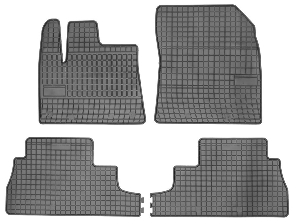 Rubber car mats for Citroen Berlingo (multispace) -  Opel Combo E (5 seat) 2018-> 4pcs Frogum