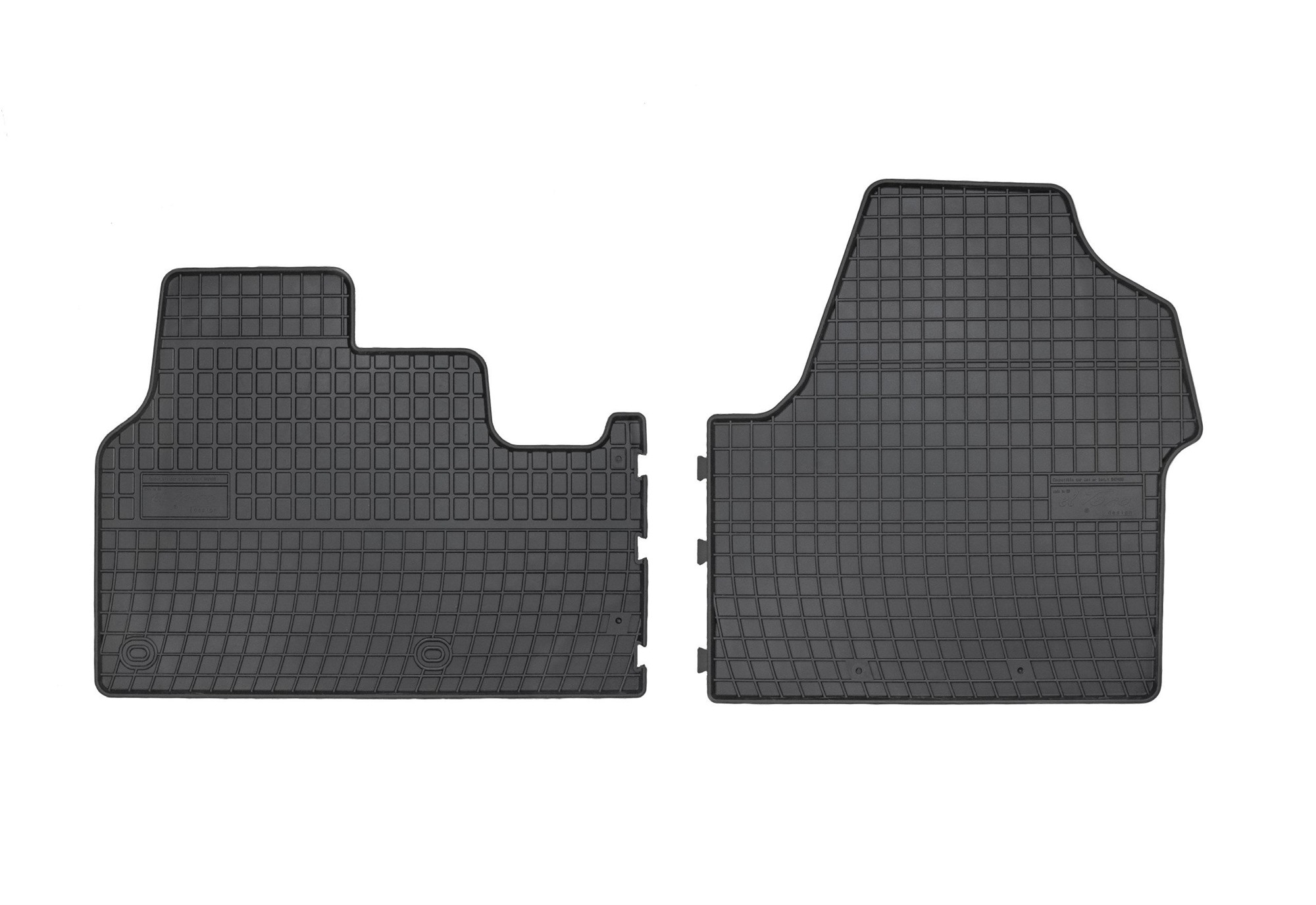 Rubber car mats for Citroen Jumpy - Fiat Scudo - Peugeot Expert 2016-> 2pcs Frogum