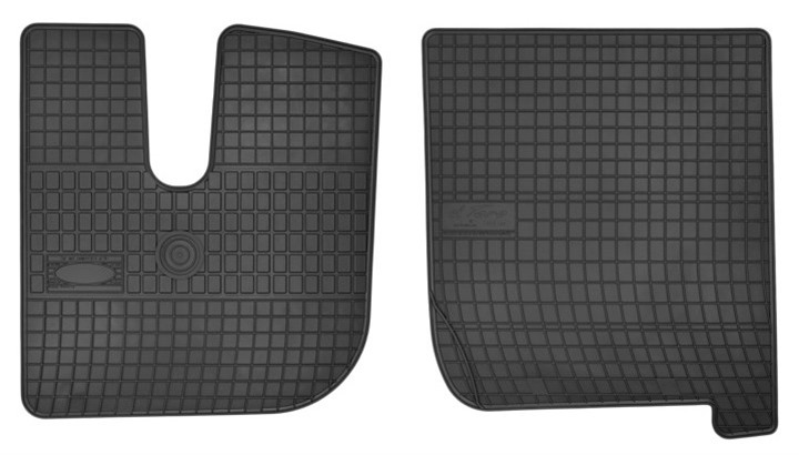 Rubber car mats for Iveco Stralis 1998-> (wide cabin) 2pcs Frogum