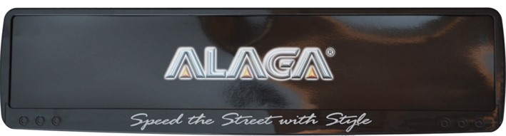 Πλαίσιο πινακίδας μαύρο 1τμχ Alaga