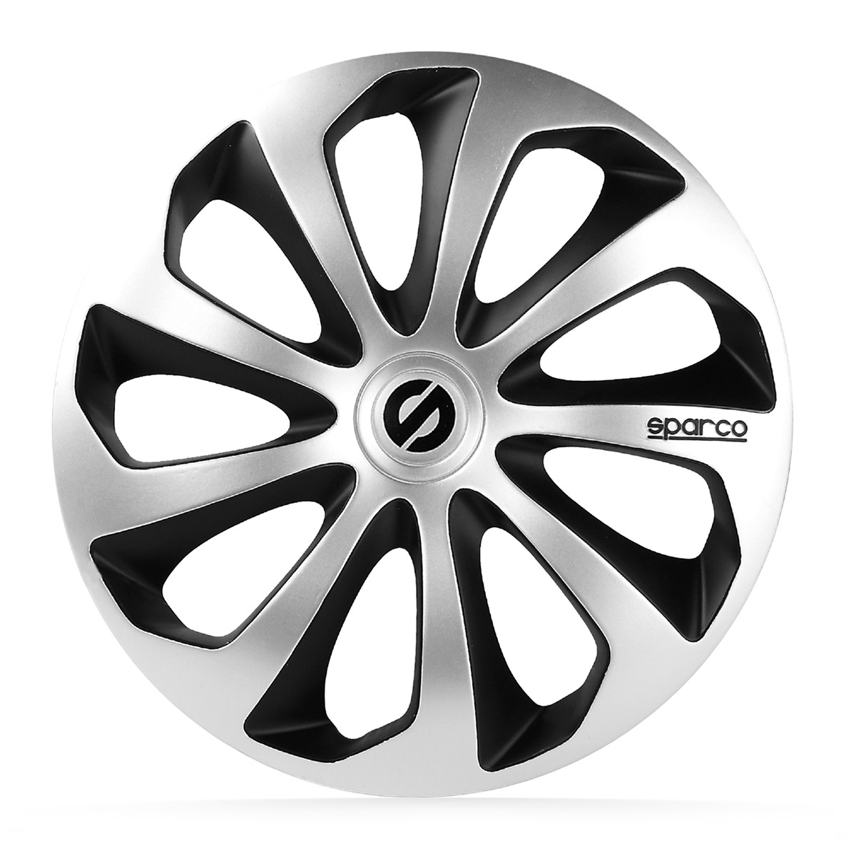 Wheel covers Sicilia 15 silver-black 4pcs Sparco