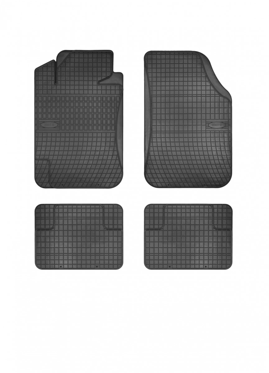 Rubber car mats universal Matte II Black 4pcs Frogum